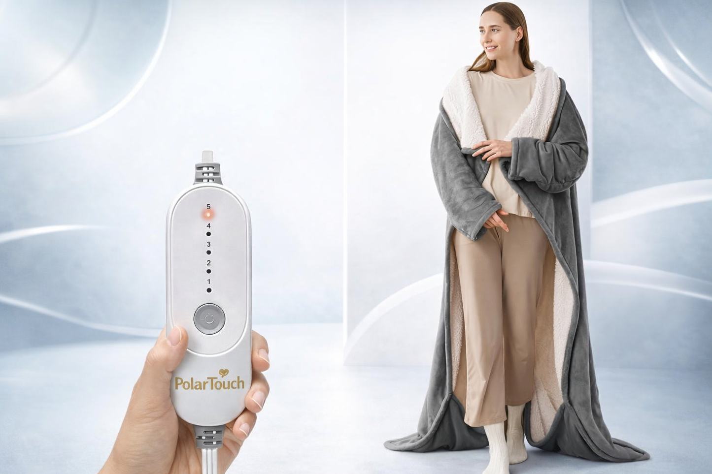 PolarTouch™ – ogrzewany szlafrok z komfortowym ciepłem